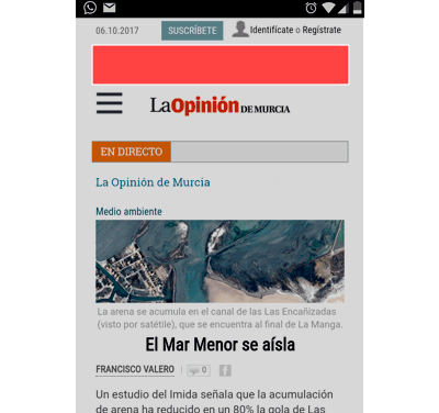 Publicidad La Opinión de Murcia - Careta