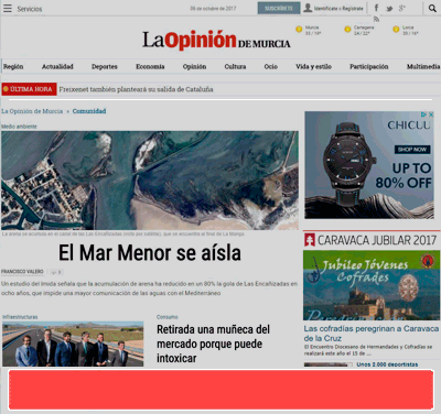 Publicidad La Opinión de Murcia - Megabanner